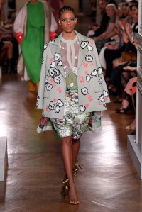 Model on the catwalk