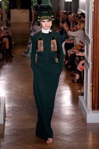 Model on the catwalk