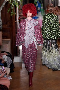 Model on the catwalk