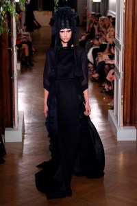 Model on the catwalk