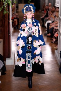 Model on the catwalk