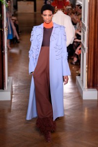 Model on the catwalk