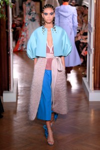 Model on the catwalk