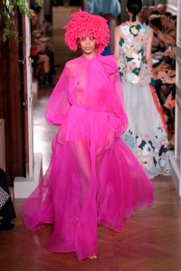 Model on the catwalk