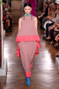 Model on the catwalk