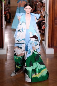 Model on the catwalk