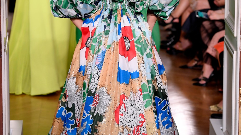 Model on the catwalk