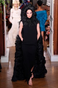 Model on the catwalk