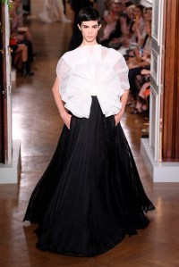 Model on the catwalk