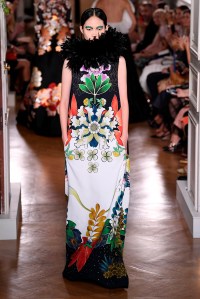 Model on the catwalk
