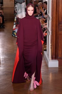 Model on the catwalk