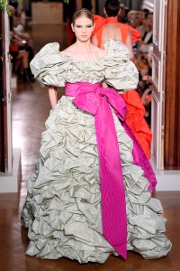 Model on the catwalk