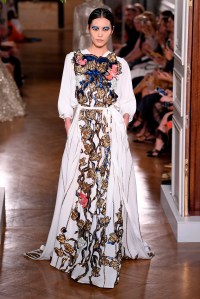 Model on the catwalk