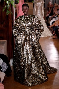 Model on the catwalk