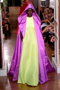 Model on the catwalk