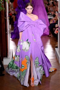 Model on the catwalk