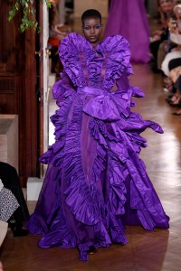 Model on the catwalk