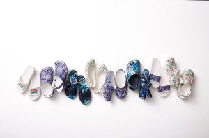The capsule collection of Vera Bradley's collaboration with Crocs.