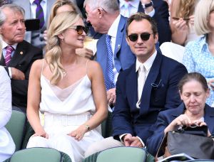 Jude Law and Phillipa Coan in the Royal Box on Centre Court
Wimbledon Tennis Championships, Day 11, The All England Lawn Tennis and Croquet Club, London, UK - 12 Jul 2019