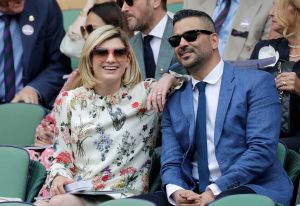 Actress Jodie Whittaker sits in the Royal Box on Centre Court to watch the women's singles final match between Serena Williams of the United States and Romania's Simona Halep on day twelve of the Wimbledon Tennis Championships in London
Wimbledon Tennis, London, United Kingdom - 13 Jul 2019