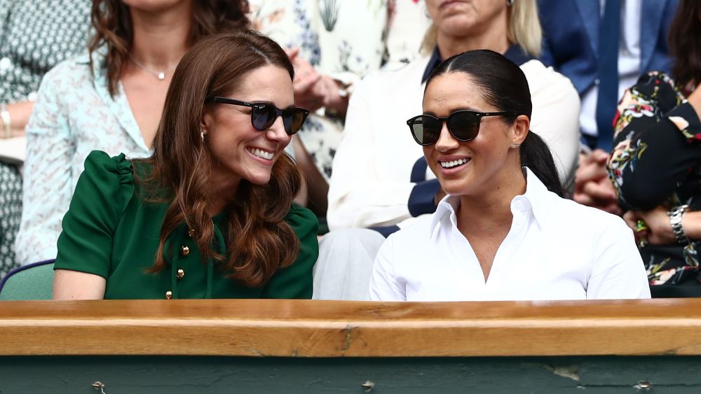 Kate Middleton and Meghan Markle at Wimbledon 2019