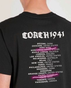 One of the controversial Coach T-shirt designs.