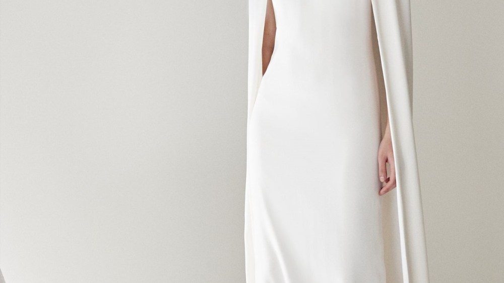 A Stella McCartney look with cape.