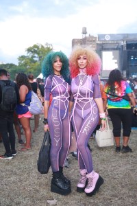 A street style look from Afropunk, 2019.