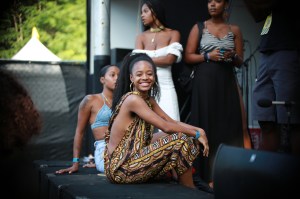 A street style look from Afropunk, 2019.