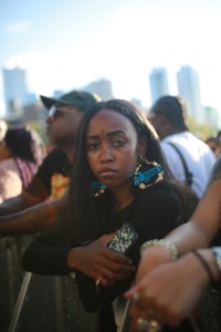 A street style look from Afropunk, 2019.