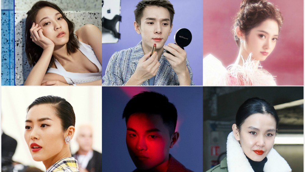 Top, from left to right, Anny Fan, Austin Li and Rita Wang. Bottom, from left to right, Liu Wen, Yu Zheng and Sherry Shen