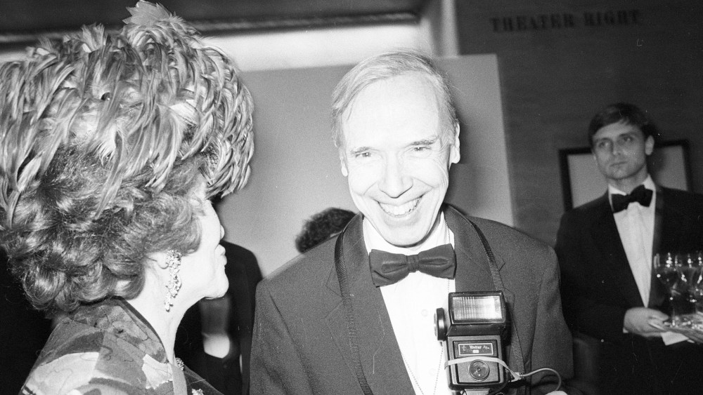 Bill Cunningham at the CFDA fashion awards at Lincoln Center on February 8, 1994 in New York.