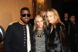 (L-R) Kanye West, Tory Burch and Kim Raver attend Burch's fall 2009 presentation at Prince George Ballroom.
Tory Burch Fall 2009 RTW, New York