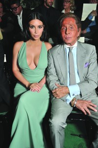 Kim Kardashian and Valentino Garavani