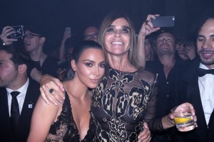 Kim Kardashian and Carine Restoin-Roitfeld