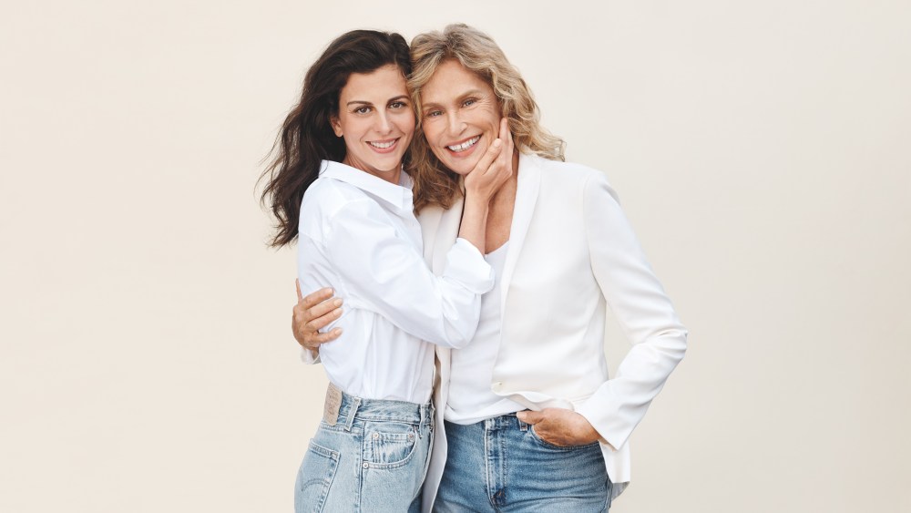 Lauren Hutton, pictured here with her goddaughter, Nina, is Strivectin's first celebrity brand ambassador.