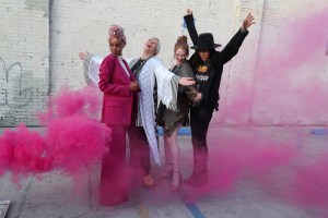 Halima Aden, C. Finley, Larsen Thompson and Tasya Van Ree