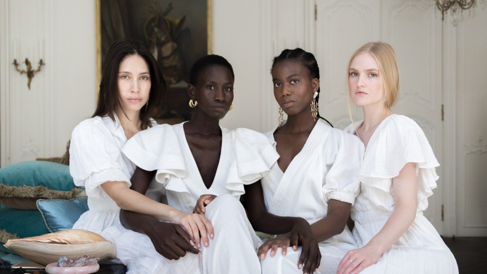 Models wearing Guru Jagat collection.