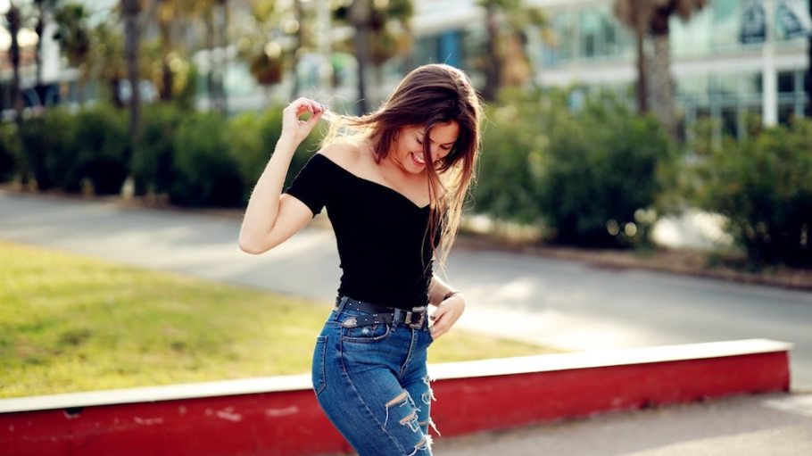 Girl in jeans