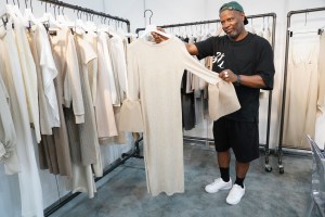 Roger Joseph shows the spring line from Calla Box.
