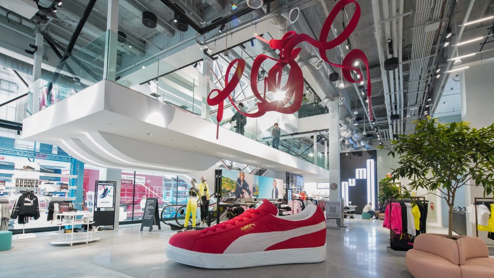 The first level of the Puma flagship.