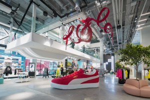 The first level of the Puma flagship.