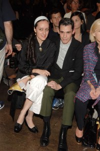 Isabel Toledo and Ruben Toledo attend Narciso Rodriguez's spring 2007 runway show.