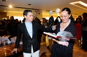 Ruben Toledo and Isabel Toledo attend Fashion's Night Out 2009 at Barneys New York.