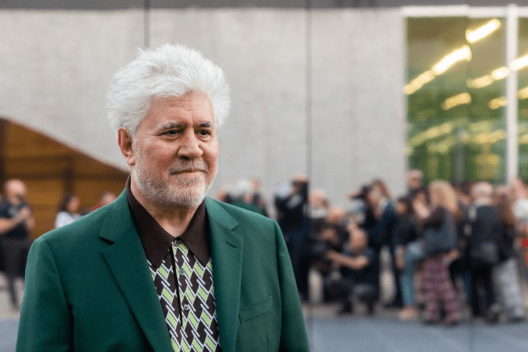 Spanish filmmaker Pedro Almodóvar at Fondazione Prada in Milan.