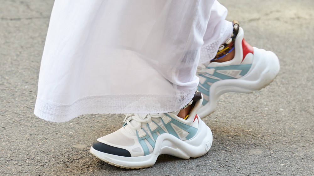 Louis Vuitton sneakers.