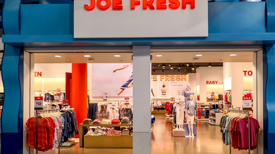 Joe Fresh store front at Vaughan Mills mall near Toronto. Joe Fresh is a fashion brand and retail chain for Canadian food distributor Loblaw Companies