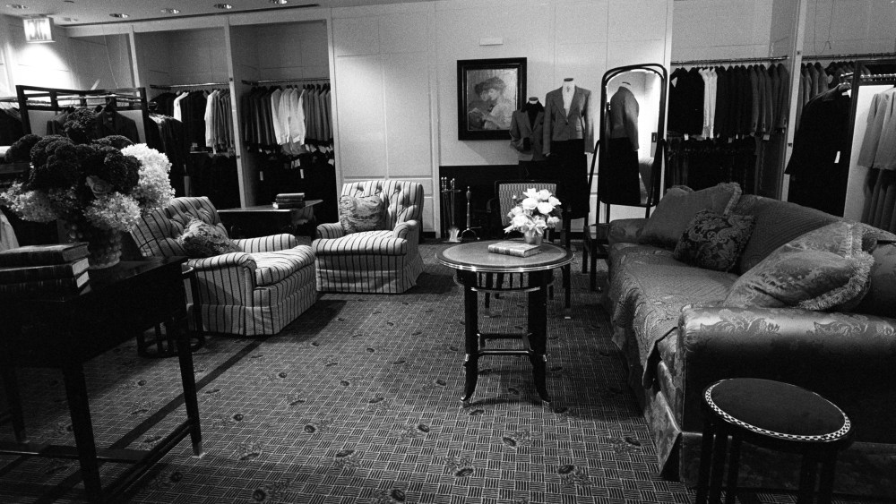 A cozy seating area by Peter MarinoBarney's Women's Store, New York