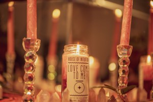 The House of Intuition unconditional love candle.