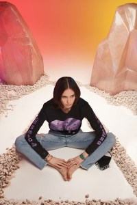 A look from the Mother Denim Mystical AF collection.